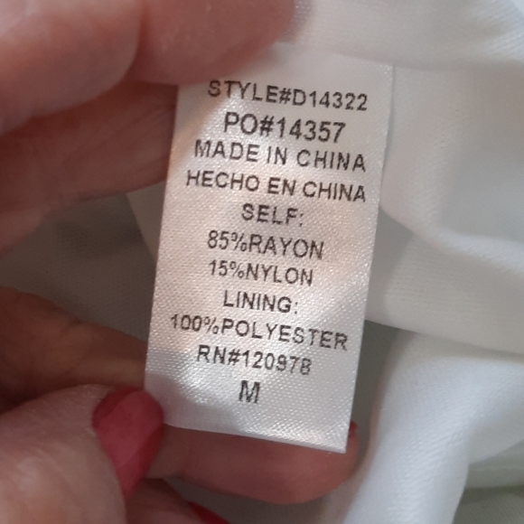 NWT Entro White and Green Floral Sundress Mini Dress Med - Picture 3 of 10